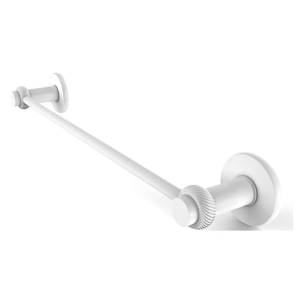 Allied Brass Mercury 24-in Wall Mount Single Towel Bar in Matte White
