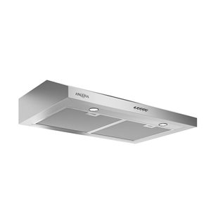Ancona Slim 30-in Convertible Stainless Steel Range Hood Undercabinet Mount with Charcoal Filter Included