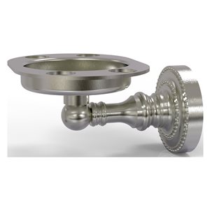 Allied Brass Dottingham Satin Nickel Brass Tumbler and Toothbrush Holder