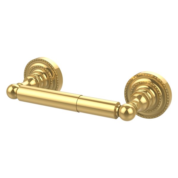 Allied Brass Dottingham Polished Brass Double Post Wall Mount Toilet Paper  Holder DT-24-PB