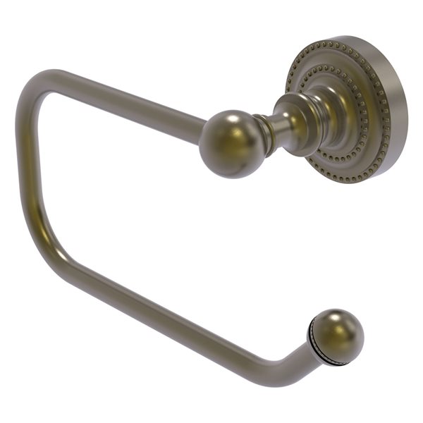 Allied Brass Dottingham Antique Brass Wall Mount Single Post Toilet Paper Holder