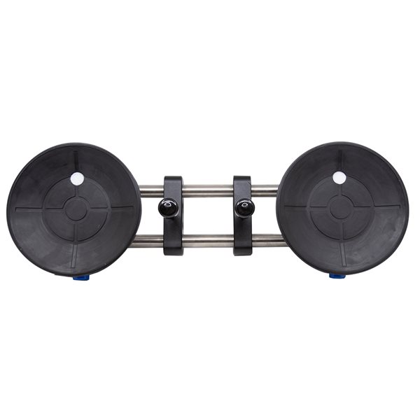 Ventouse double Xpert par Tooltech en plastique bleu, gris et noir de 265 lb