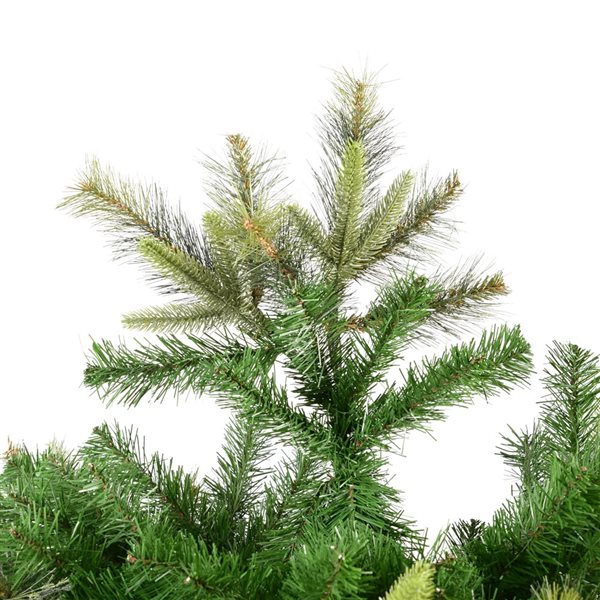 Vickerman 5.5-ft Leg Base Cashmere Pine Full Right Side Up Green Artificial Christmas Tree