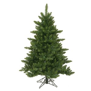 Vickerman 4.5-ft Leg Base Camdon Fir Full Right Side Up Green Artificial Christmas Tree