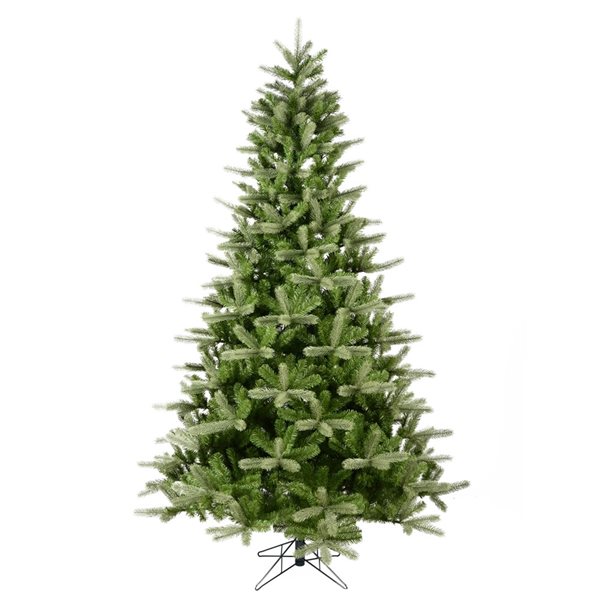 Vickerman 9-ft Leg Base King Spruce Full Right Side Up Green Artificial Christmas Tree