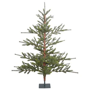 Vickerman 5-ft Leg Base Full Bed Rock Pine Right Side Up Green Artificial Christmas Tree