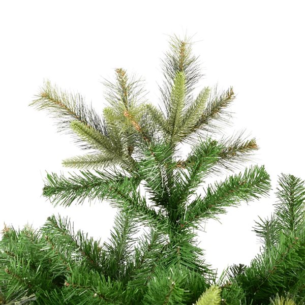 Vickerman 8.5-ft Leg Base Cashmere Pine Full Right Side Up Green Artificial Christmas Tree