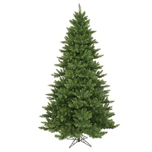 Vickerman 5.5-ft Leg Base Camdon Fir Full Right Side Up Green Artificial Christmas Tree