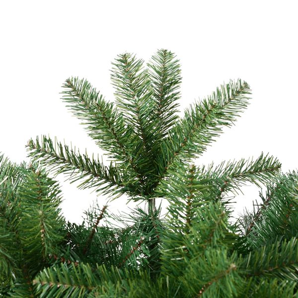 Vickerman 6.5-ft Leg Base Pencil Slim Salem Pine Right Side Up Green Artificial Christmas Tree