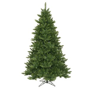 Vickerman 6.5-ft Leg Base Camdon Fir Full Right Side Up Green Artificial Christmas Tree