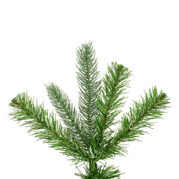 Vickerman 5.5-ft Leg Base Pencil Spruce Slim Right Side Up Green Artificial Christmas Tree