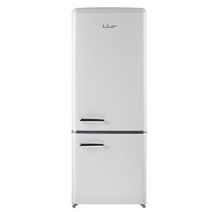 iio 7-cu ft Bottom-Freezer Refrigerator with Fingerprint-Resistant Frost-White Finish