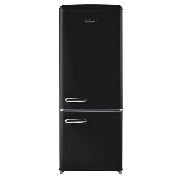 iio 7-cu ft Bottom-Freezer Refrigerator with Fingerprint-Resistant Black Finish