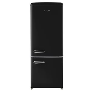 iio 7-cu ft Bottom-Freezer Refrigerator with Fingerprint-Resistant Black Finish