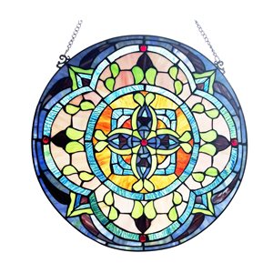 Fine Art Lighting Frameless 20-in H x 20-in W Abstract Glass Wall Panel