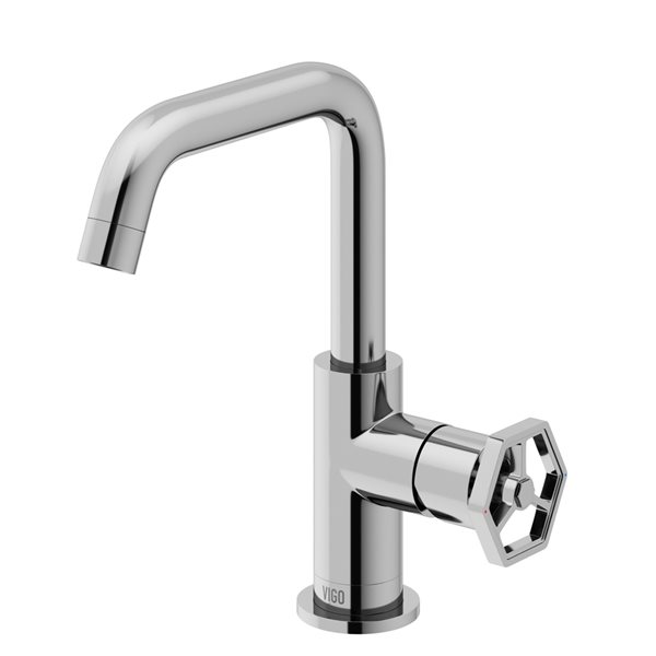VIGO Ruxton Chrome 1-Handle Single Hole WaterSense Labelled Bathroom Sink Faucet
