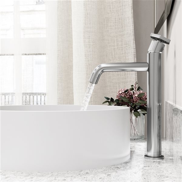 VIGO Ruxton Chrome 1-Handle Vessel WaterSense Labelled Bathroom Sink Faucet