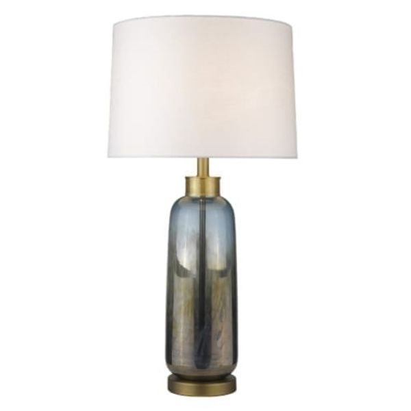 Acclaim Lighting Trend Home 31-in Brass Incandescent 3-Way Table Lamp with Fabric Shade