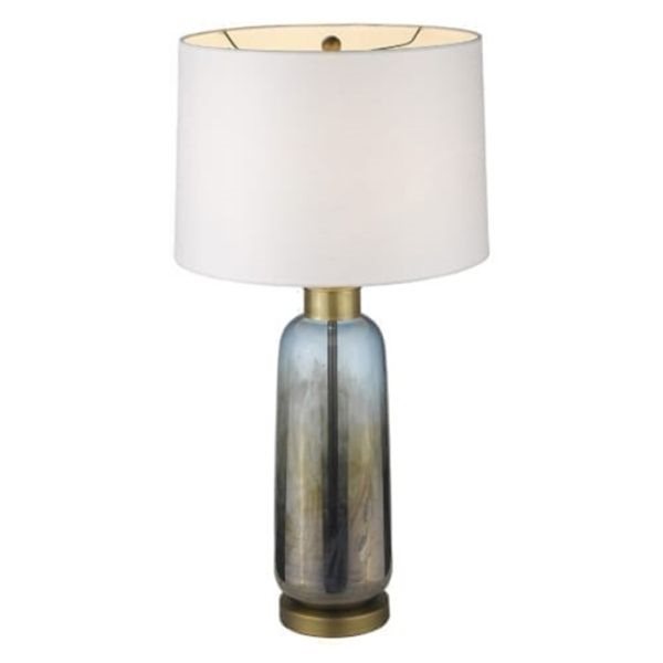 Acclaim Lighting Trend Home 31-in Brass Incandescent 3-Way Table Lamp with Fabric Shade