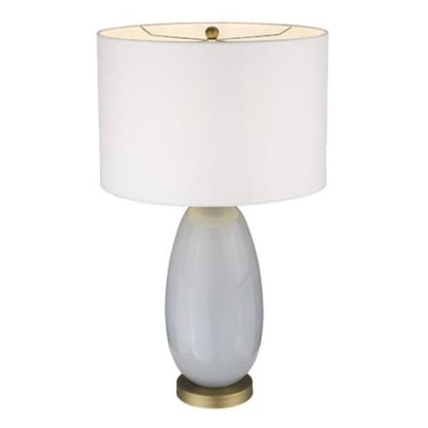 Acclaim Lighting Trend Home 28.5-in Brass Incandescent 3-Way Table Lamp with Fabric Shade