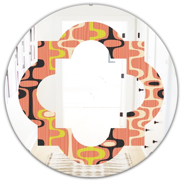 Designart 24 In X 24 In Retro Abstract Design XIII Modern Wall Mirror   330899402 MainImage 001 L 