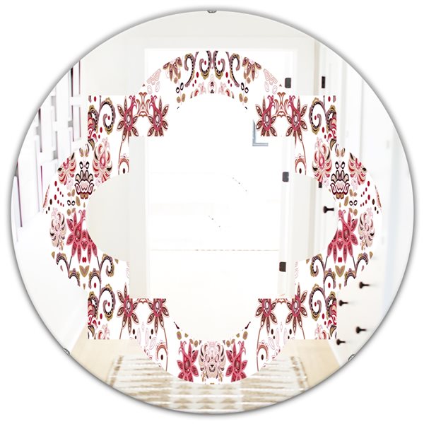 Designart 24 In X 24 In Ornamental Retro Pattern Modern Wall Mirror   330899700 MainImage 001 L 