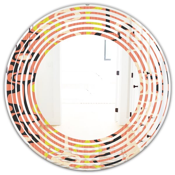 Designart 24 In X 24 In Retro Abstract Design XIII Modern Round Wall   330899739 MainImage 001 L 