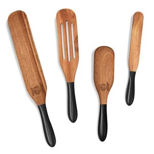 Mad Hungry Brown and Black Spurtle Set - 4-Piece