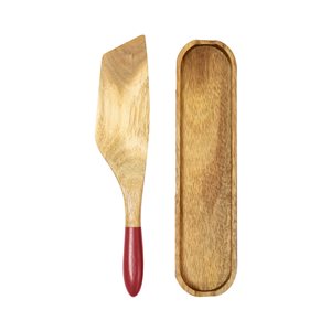 Ensemble de spurtle brun et rouge par Mad Hungry, 2 pièces
