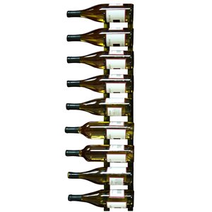 Epicureanist 9-Bottle Epic Metal Wine Rack (Black)