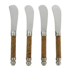 Epicureanist Stainless Steel Cheese Spreaders (Set of 4)