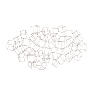 Grayson Lane 27-in H x 48-in W Gold Metal Modern/Contemporary Abstract Wall Accent