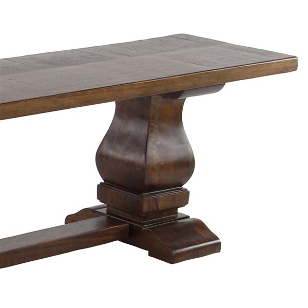 Grayson Lane Rustic Stained Brown Accent Bench
