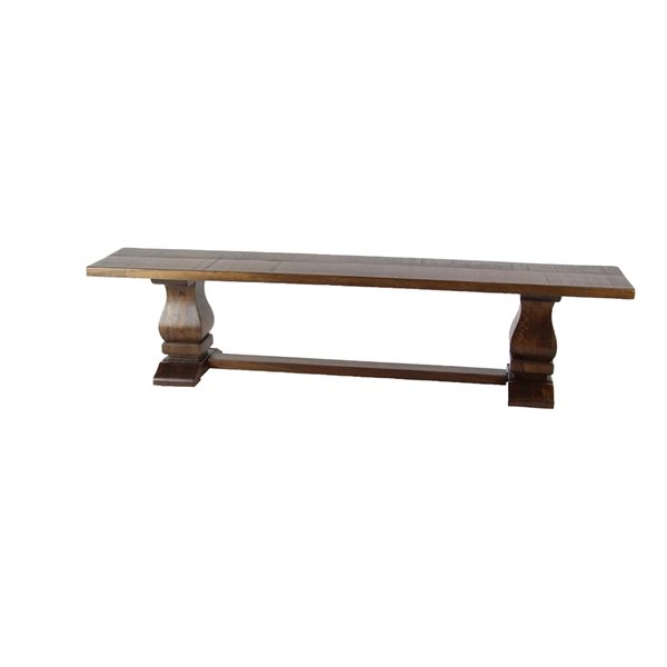 Grayson Lane Rustic Stained Brown Accent Bench