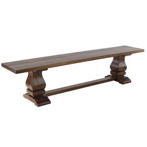Grayson Lane Rustic Stained Brown Accent Bench