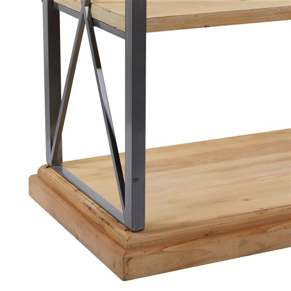 Grayson Lane 17-in D x 30-in W x 60-in H 5-Tier Decorative Wood Shelves