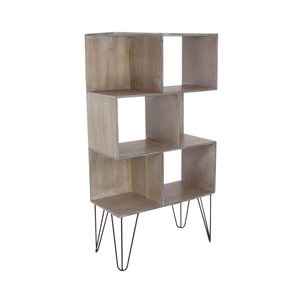 Grayson Lane 12-in D x 26-in W x 47-in H 3-Tier Decorative Wood Shelves