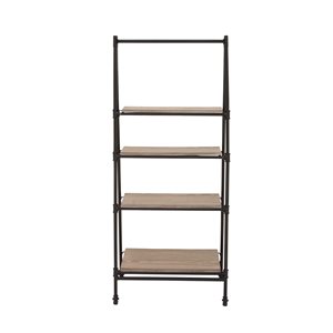 Grayson Lane 14-in D x 25-in W x 56-in H 4-Tier Leaning Wood Shelves