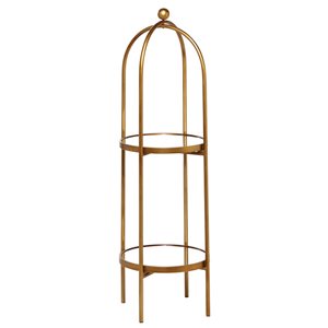 Grayson Lane 17.7-in D x 15.7-in W x 45.5-in H 2-Tier Decorative Metal Shelves