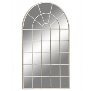 Cosmoliving By Cosmopolitan 56-in L X 34-in W Traditional Arch White Framed Wall Mirror