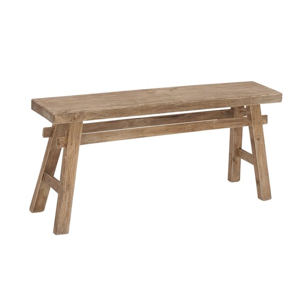 Grayson Lane Rustic Natural Wood Brown Accent Bench