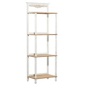 Grayson Lane 14.25-in D x 25-in W x 70.63-in H 4-Tier Decorative Wood Shelves