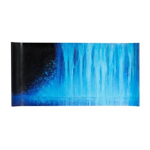 Grayson Lane Blue Frameless 31.5-in H x 63.25-in W Abstract Canvas Painting