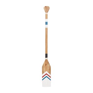 Grayson Lane 57.5-in H x 6.5-in W Brown Wood Coastal Paddle Wall Accent