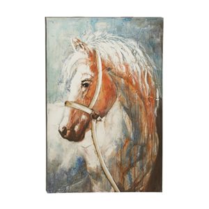 Grayson Lane Frameless 47-in H x 32-in W Horse Canvas Painting