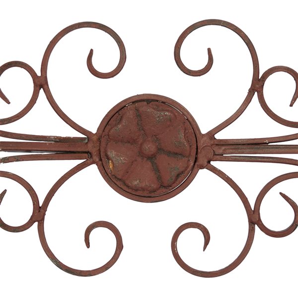 Grayson Lane 1-in H x 44-in W Brown Metal Transitional Ornamental Wall Accent