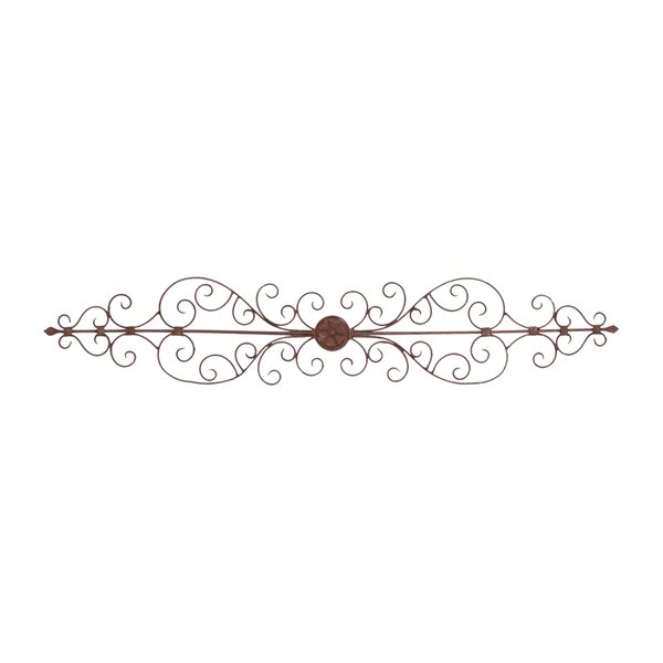 Grayson Lane 1-in H x 44-in W Brown Metal Transitional Ornamental Wall Accent