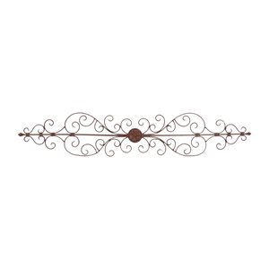 Grayson Lane 1-in H x 44-in W Brown Metal Transitional Ornamental Wall Accent