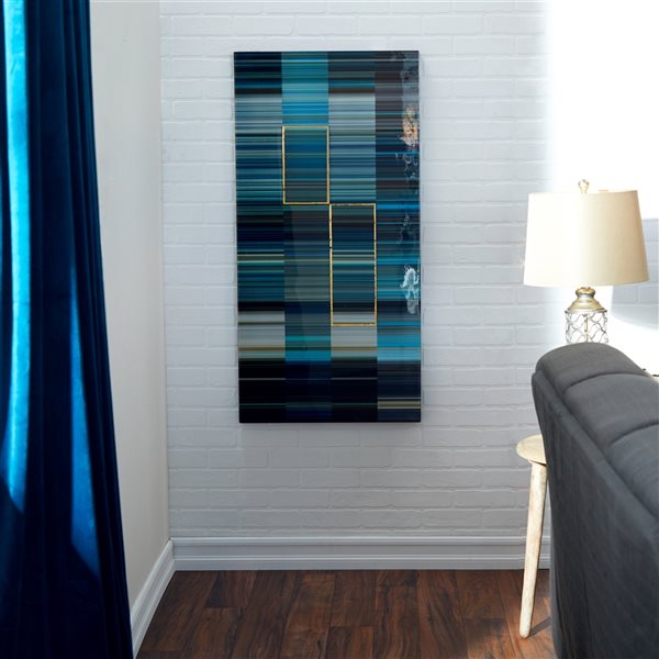 Grayson Lane Frameless 23.625-in H x 47.875-in W Abstract Wood Print