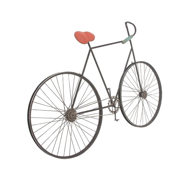 Grayson Lane 37-in H x 56-in W Black Metal Vintage Transportation Wall Accent